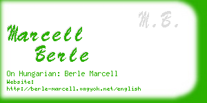 marcell berle business card